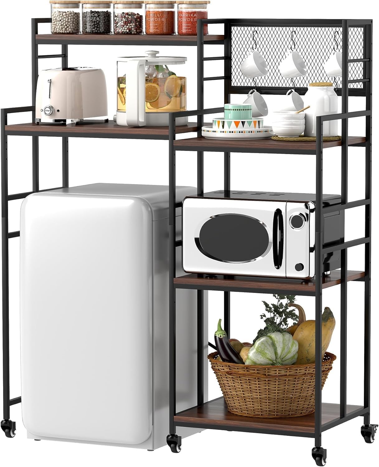 5-Tier Mini Fridge Cabinet