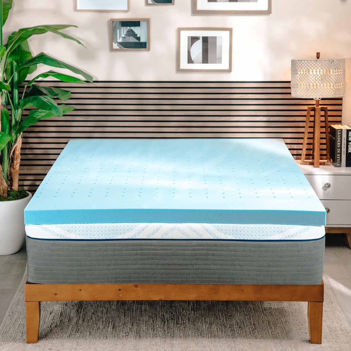 Clara Clark 4 inch memory foam mattress topper